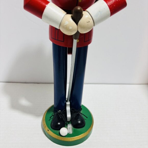 Vintage Christmas Holiday 15 Inch Golf Player Santa Nutcracker. RARE! - Picture 9 of 10